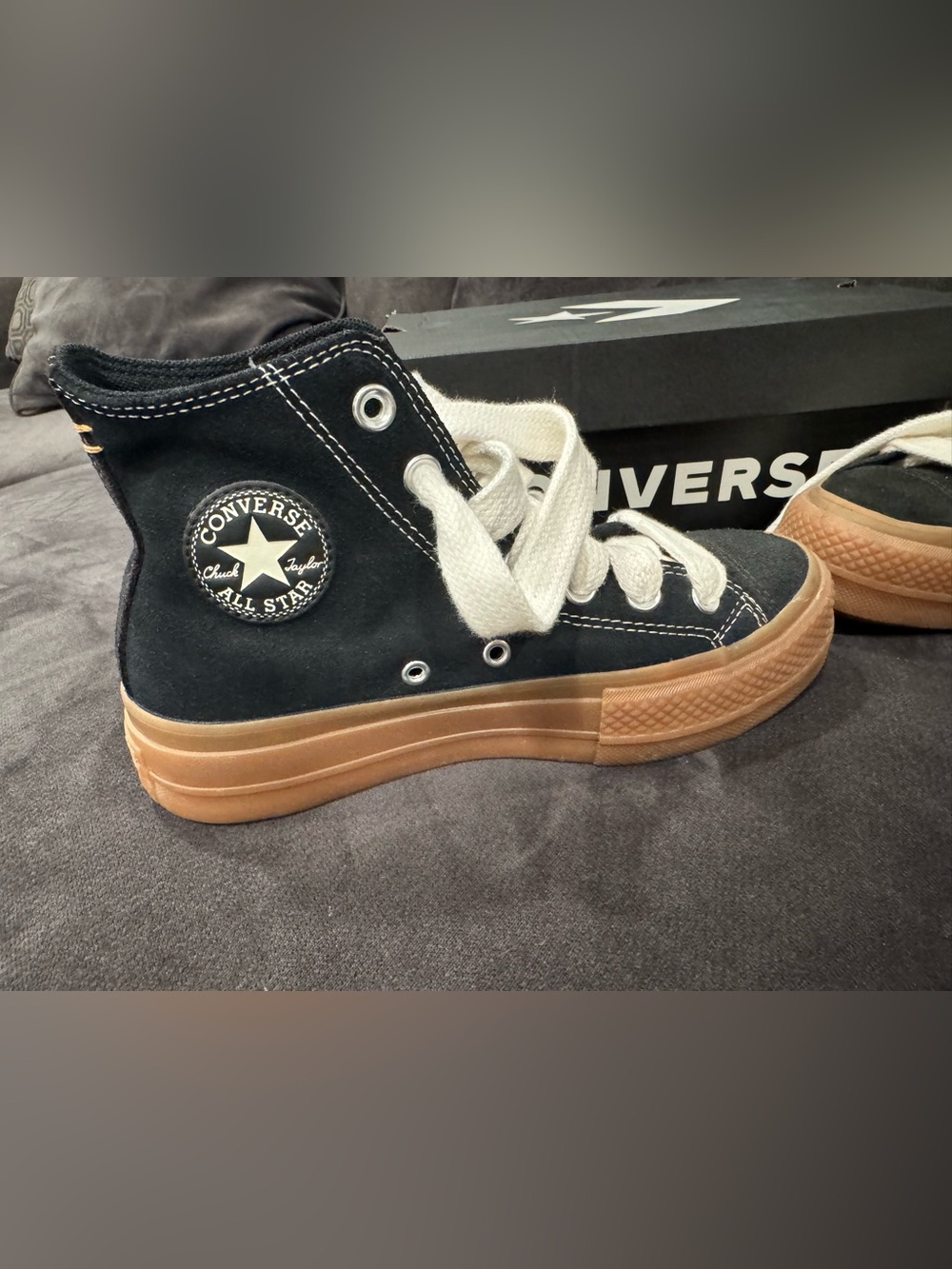 Women's Chuck Taylor All Star High Black Gum Honey Size 6